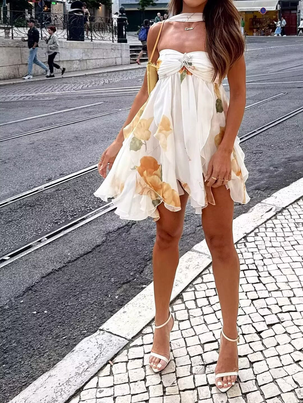 Robe Femme Imprimée Française Design Vacances