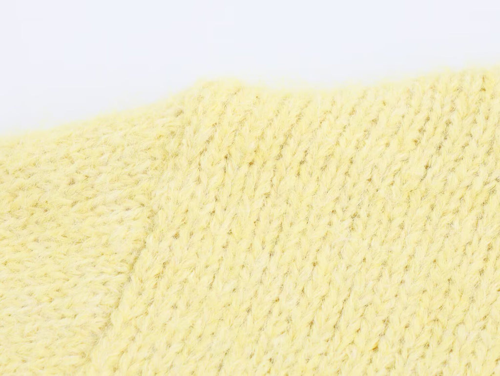 Vêtements Femme Automne Col Rond Manches Longues Nœud Décoratif Tricot Cardigan