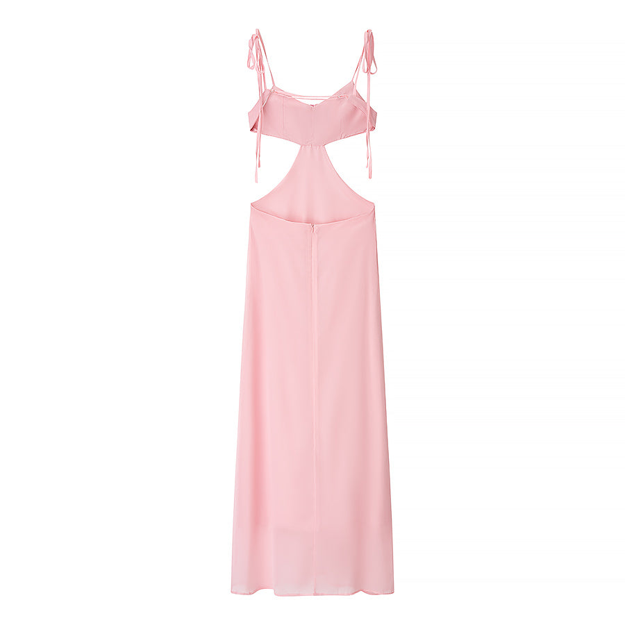 Damenbekleidung Sommer Sexy Blumenverzierung Kurzes Outfit Trägerkleid
