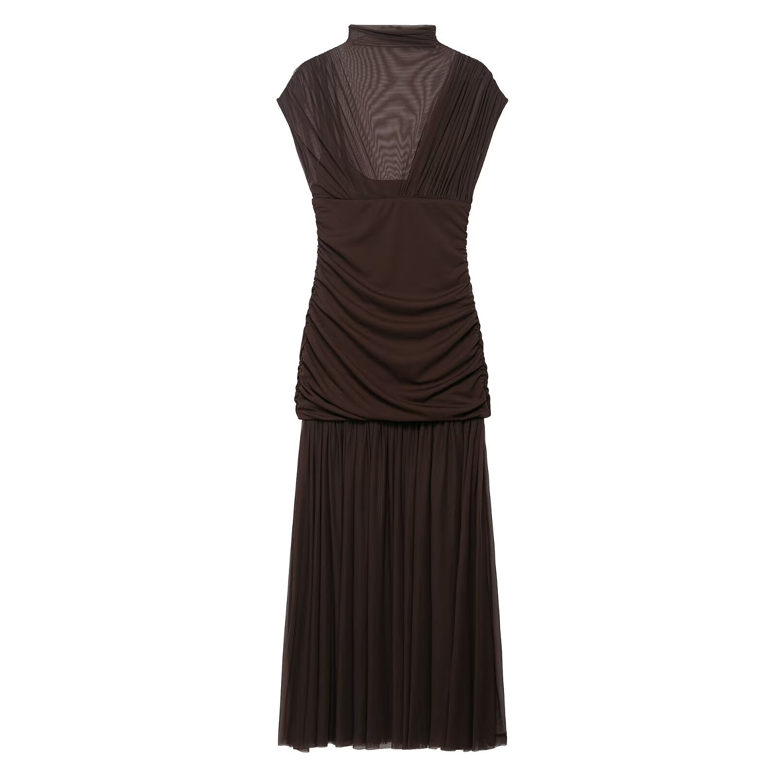 Sommerliches Blumenband Seidennetz Naht Kleid
