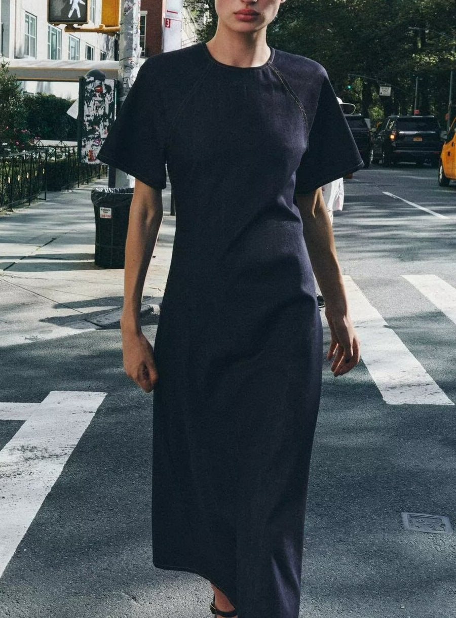 Robe longue en jean Tendance Sauvage Unique