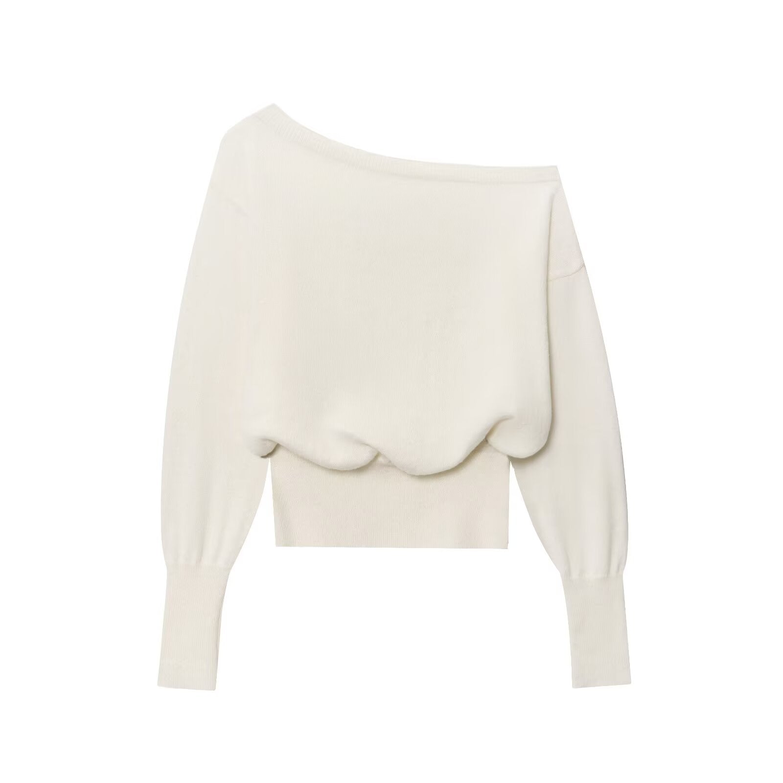 Pull à col bateau ample et élégant pour femme