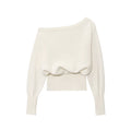 Pull à col bateau ample et élégant pour femme