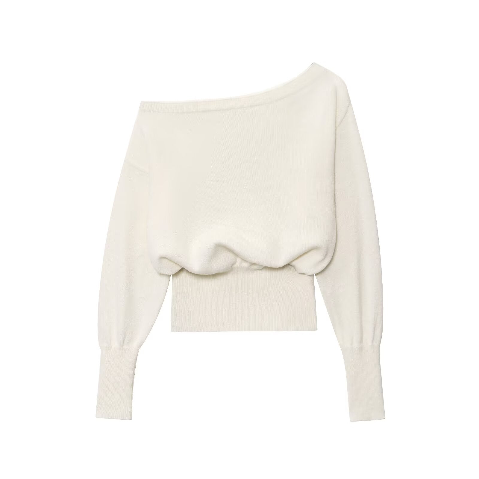 Pull à col bateau ample et élégant pour femme