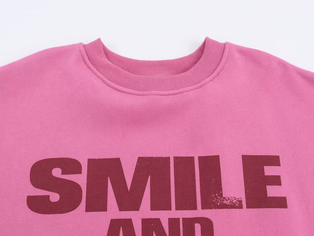 Damenbekleidung Herbst Winter Lässig All Match Rundhals Lose Bedruckte Sweatshirts
