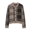 Manteau Tricoté Sub en Col Rond Automne Couleur Photo Manche Régulière