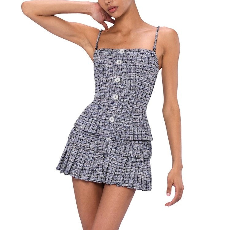 Robe caraco bustier en tricot avec boucle de ceinture classique sexy pour femme, bretelles détachables