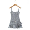 Robe caraco bustier en tricot avec boucle de ceinture classique sexy pour femme, bretelles détachables