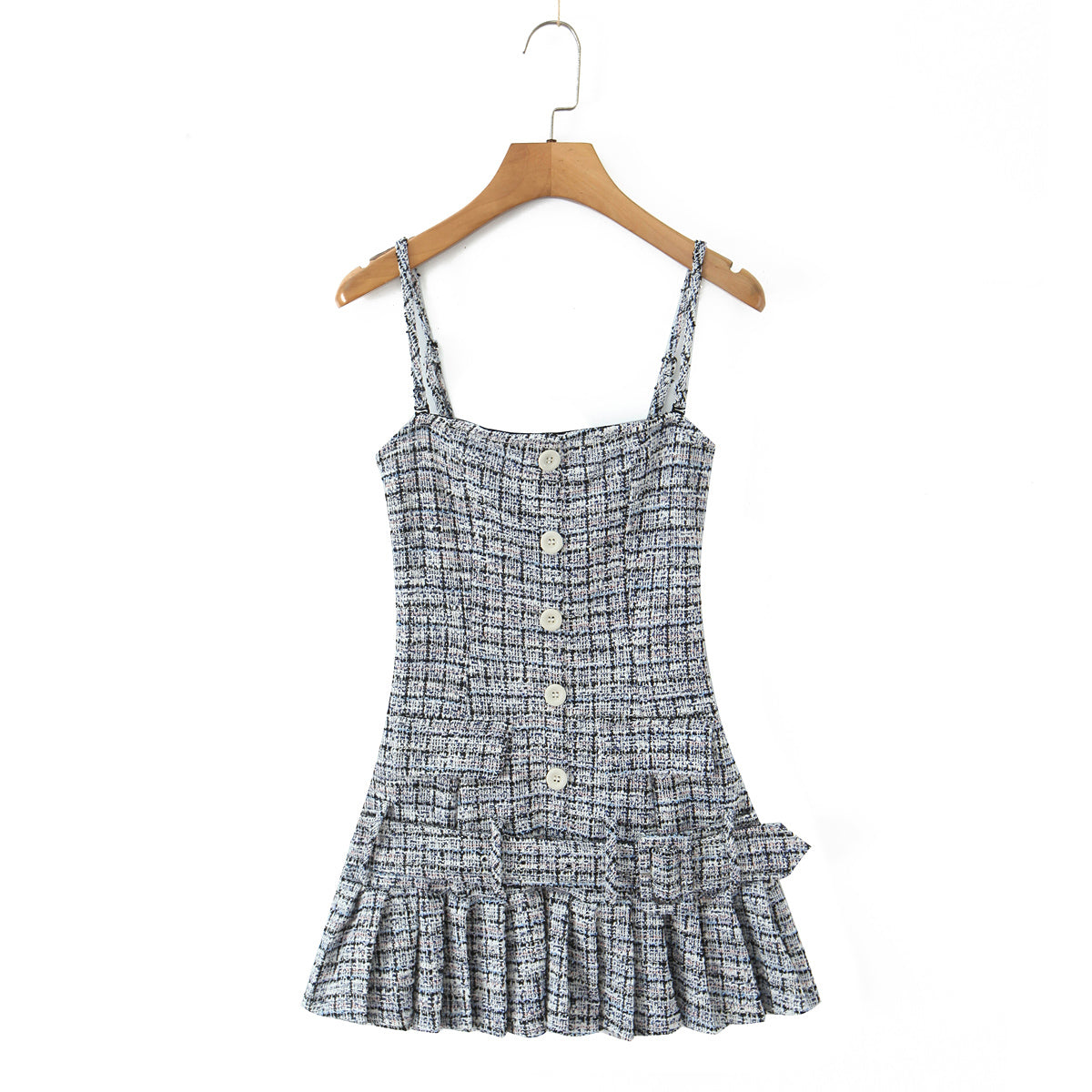 Robe caraco bustier en tricot avec boucle de ceinture classique sexy pour femme, bretelles détachables