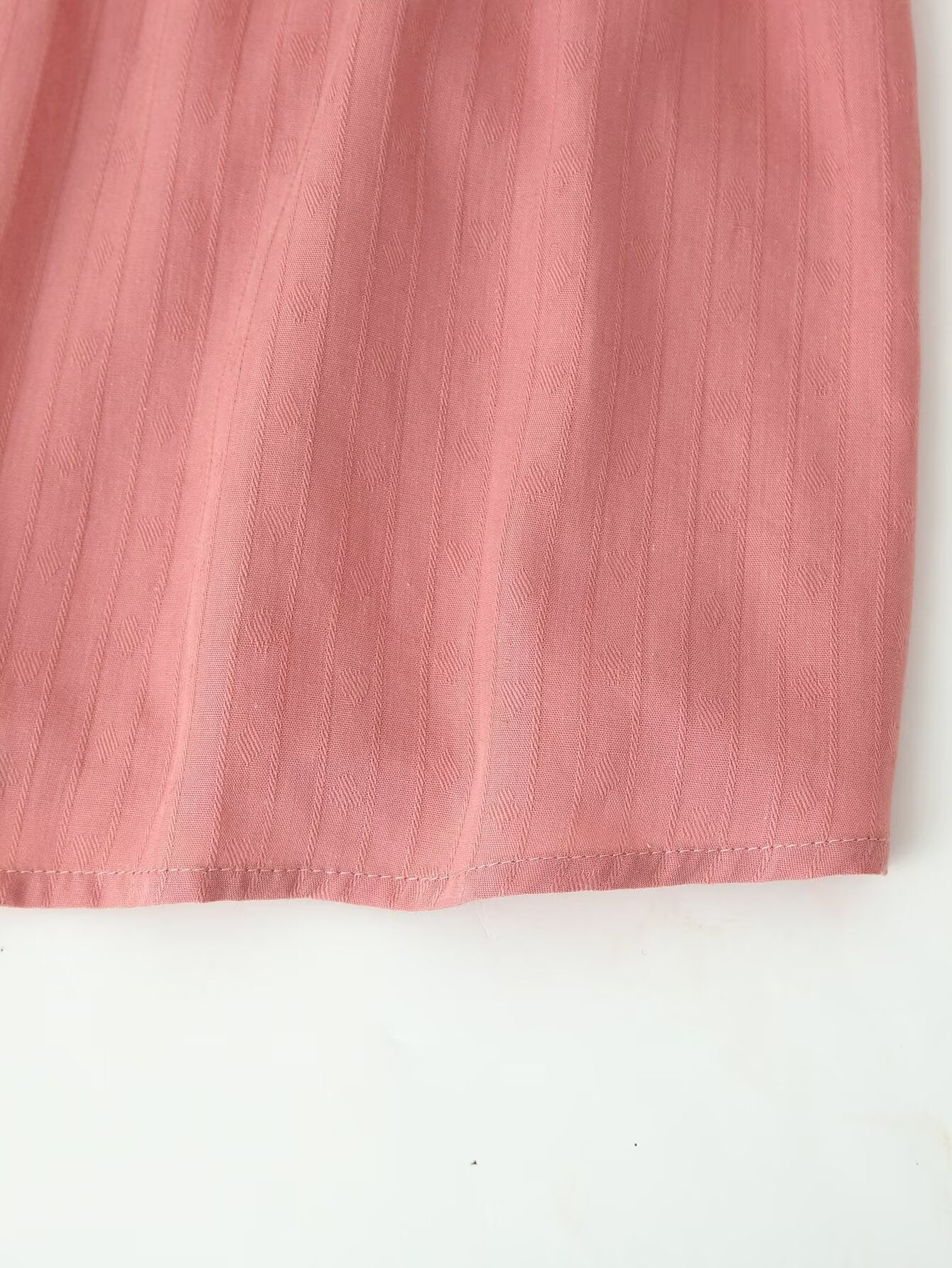 Chemise brodée contrastée à manches longues pour femme