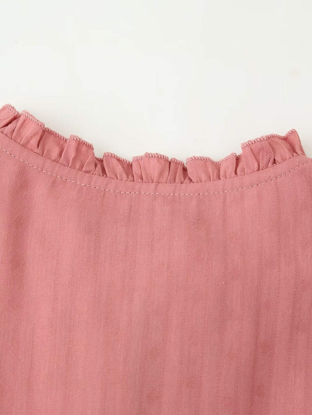 Chemise brodée contrastée à manches longues pour femme