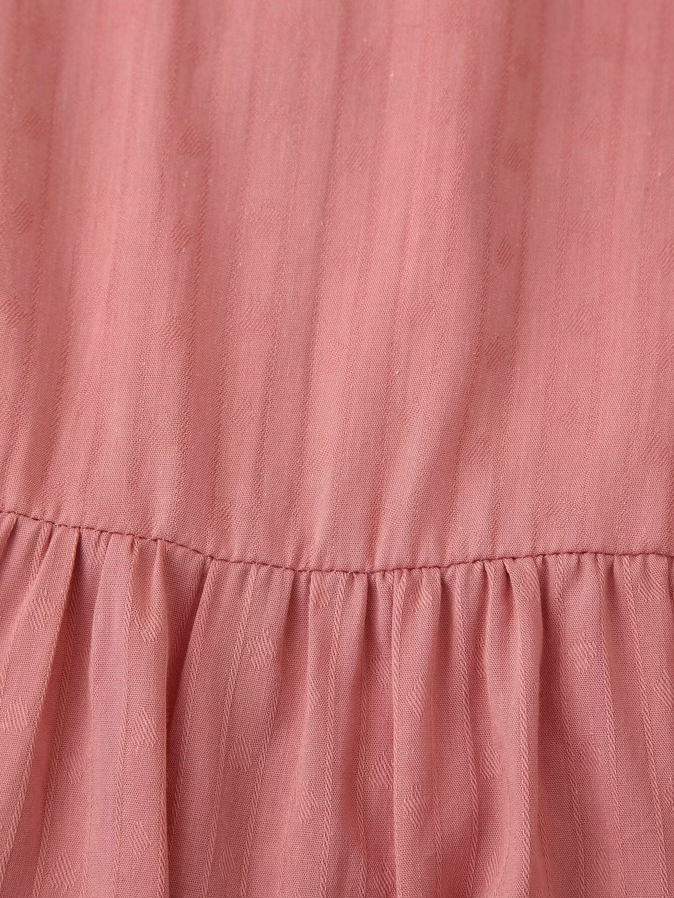 Chemise brodée contrastée à manches longues pour femme