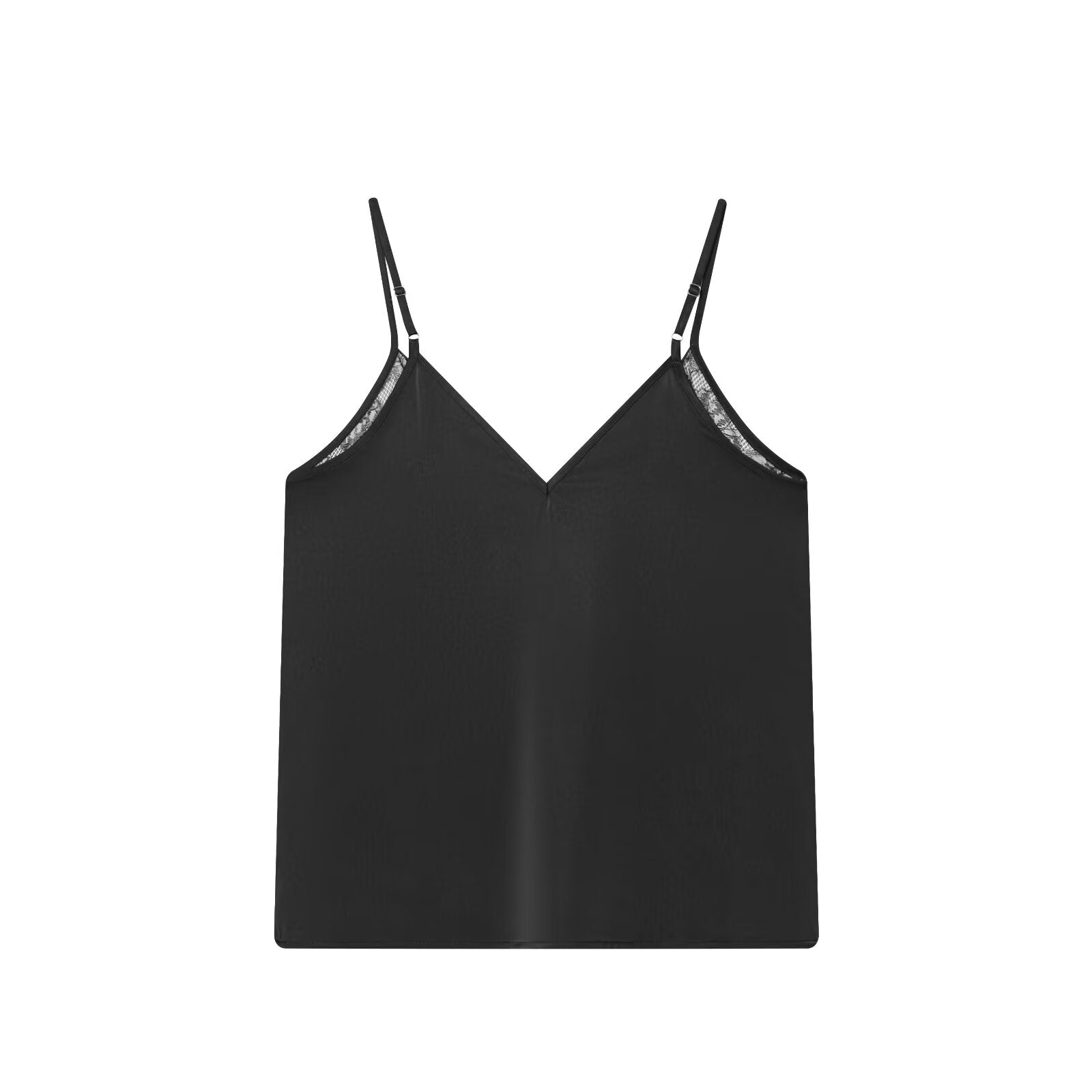 Vêtements pour femmes – Haut à bretelles en dentelle sexy pour le printemps