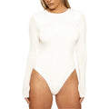 Automne Hiver Vêtements Femme Haut Décontracté à Manches Longues Collant Body