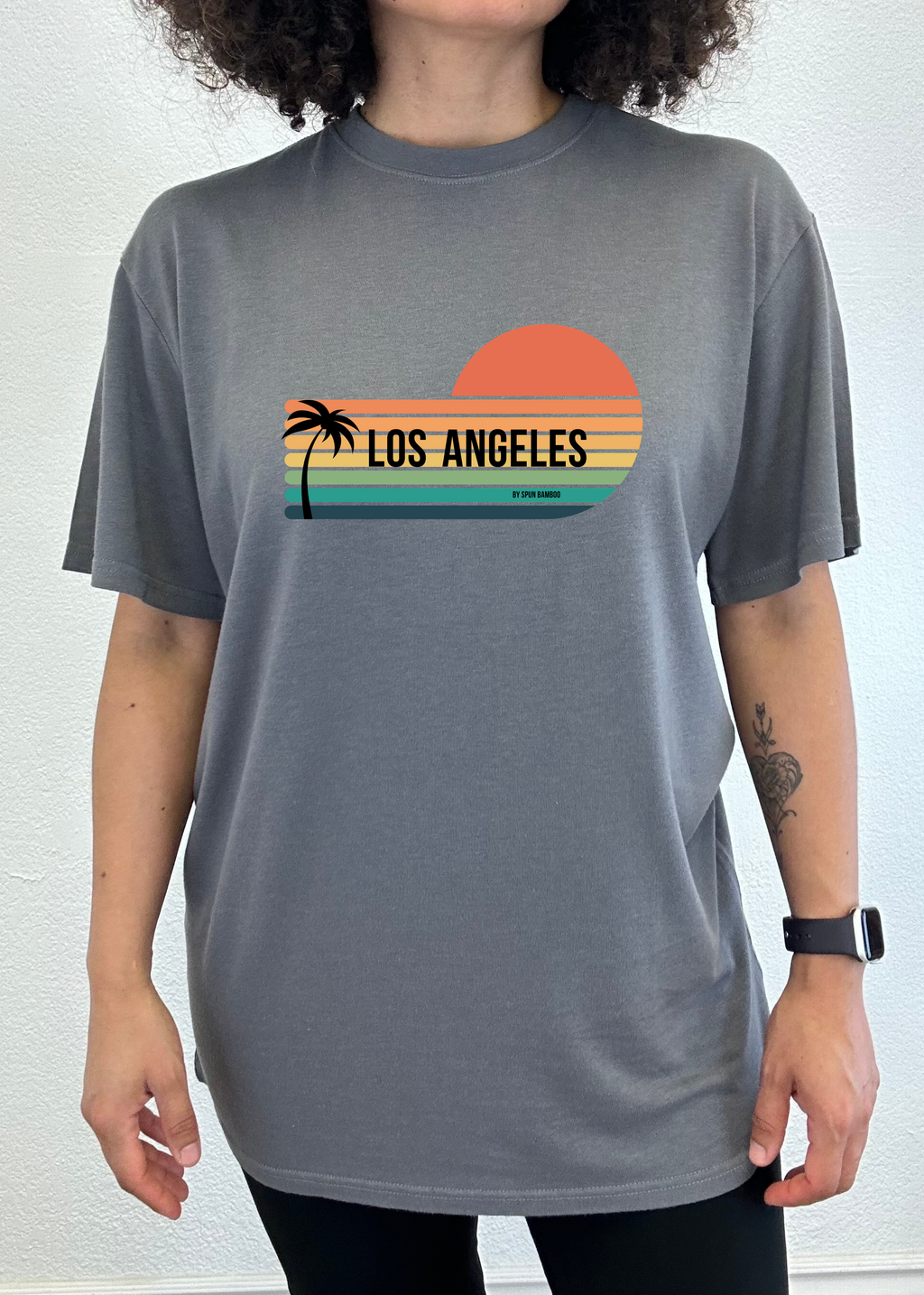 Los Angeles Spun Bamboo Unisex Bamboo Viscose/Organic Cotton Short Sleeve Graphic T-Shirt - The7Letter