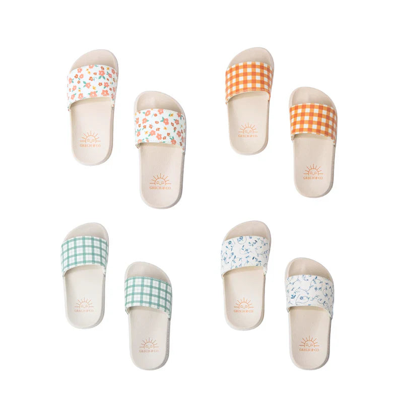 Slide Sandal | Fern Plaid - The7Letter