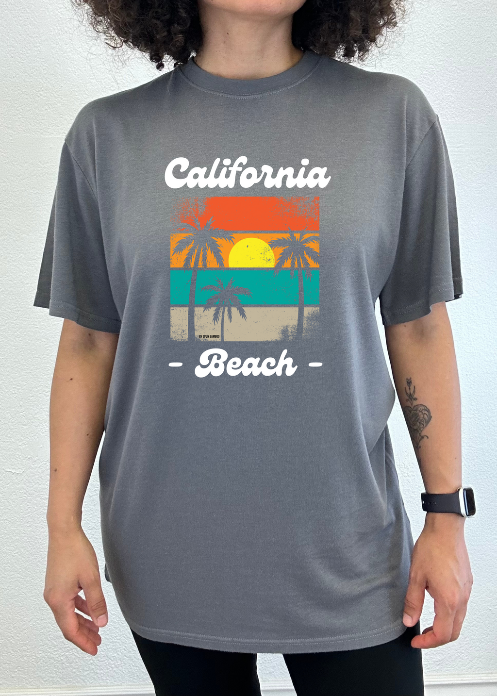 California Beach Unisex Bamboo Viscose/Organic Cotton Short Sleeve Graphic T-Shirt - The7Letter
