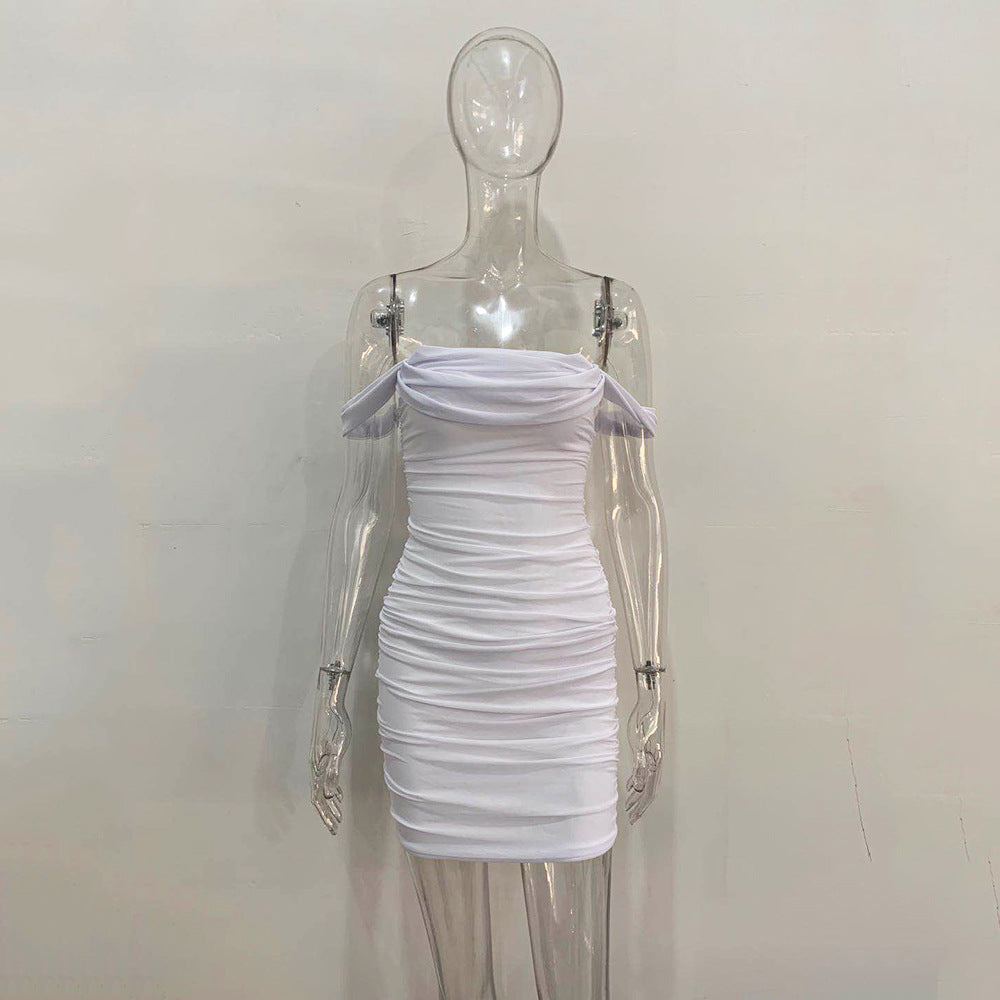 Sommer Neues Neckholder-Netzkleid Sexy Nachtclub-Bleistiftkleid