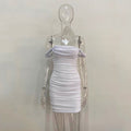 Sommer Neues Neckholder-Netzkleid Sexy Nachtclub-Bleistiftkleid