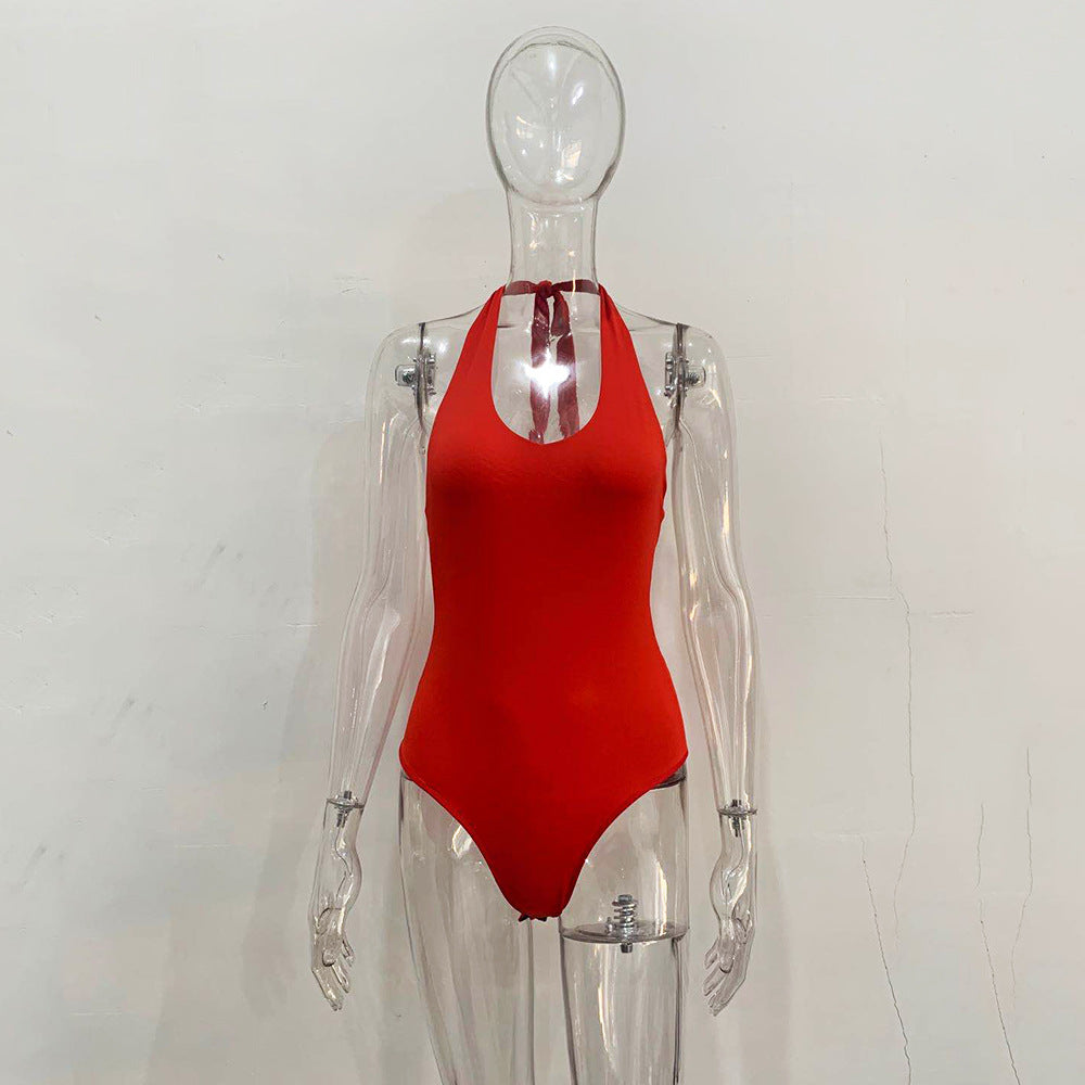 Nouvelles femmes maillot de bain bikini dos nu licou d'été