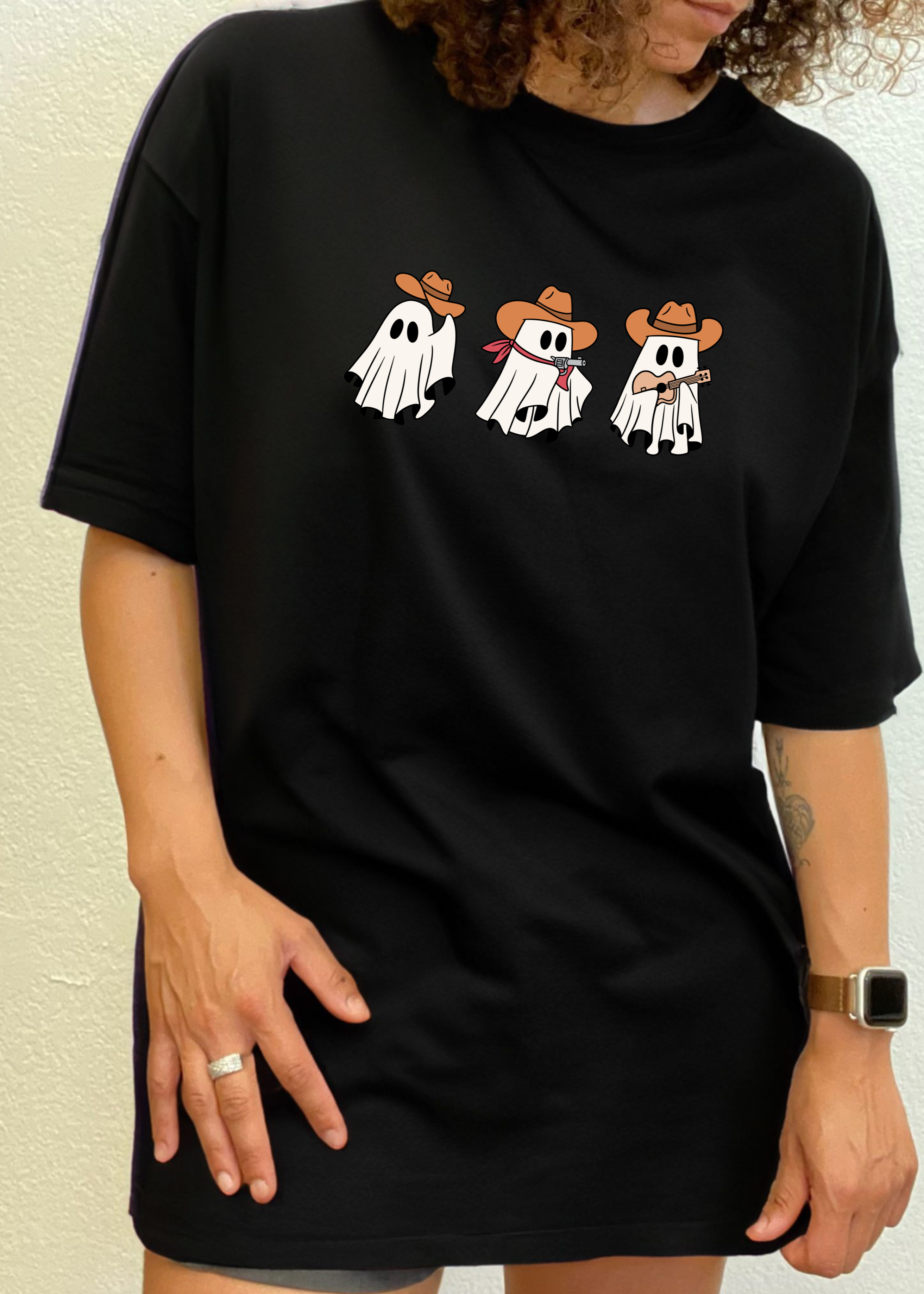 Cowboy Ghosts Unisex Bamboo Viscose/Organic Cotton Short Sleeve Graphic T-Shirt - The7Letter