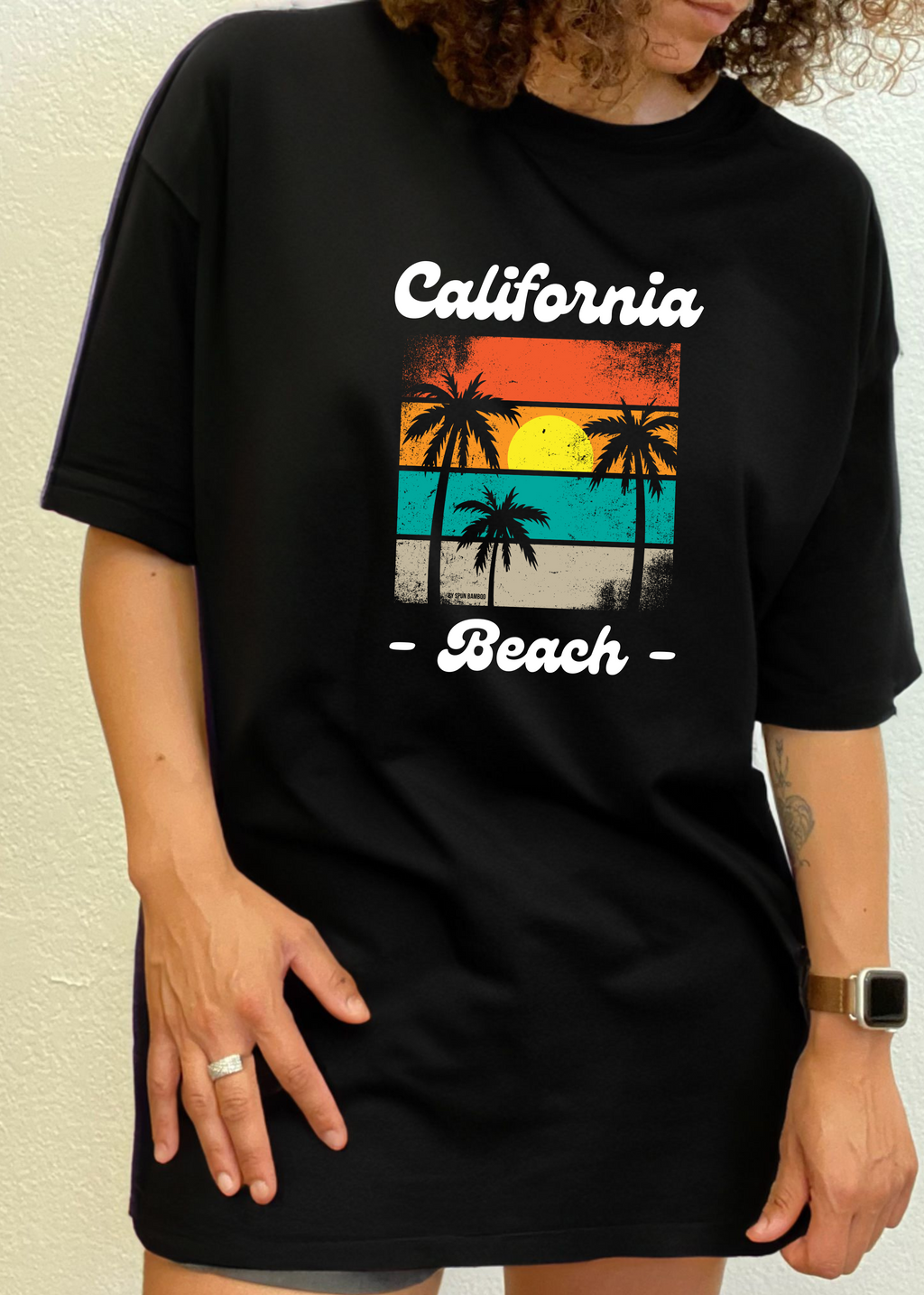 California Beach Unisex Bamboo Viscose/Organic Cotton Short Sleeve Graphic T-Shirt - The7Letter