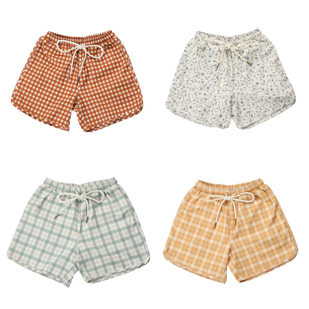 Swim Trunks | UPF + Recycled - Buckwheat Plaid - The7Letter