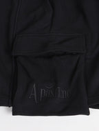 Apastime Vacation in Portugal French Terry Belted Shorts - Black