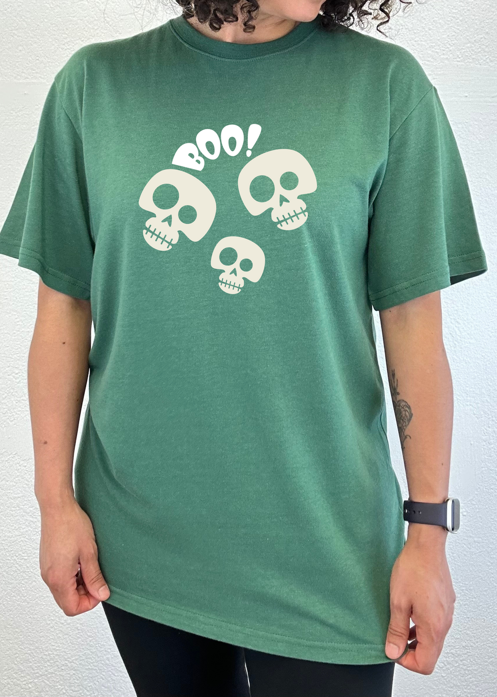 Halloween Boo Unisex Bamboo Viscose/Organic Cotton Short Sleeve Graphic T-Shirt - The7Letter