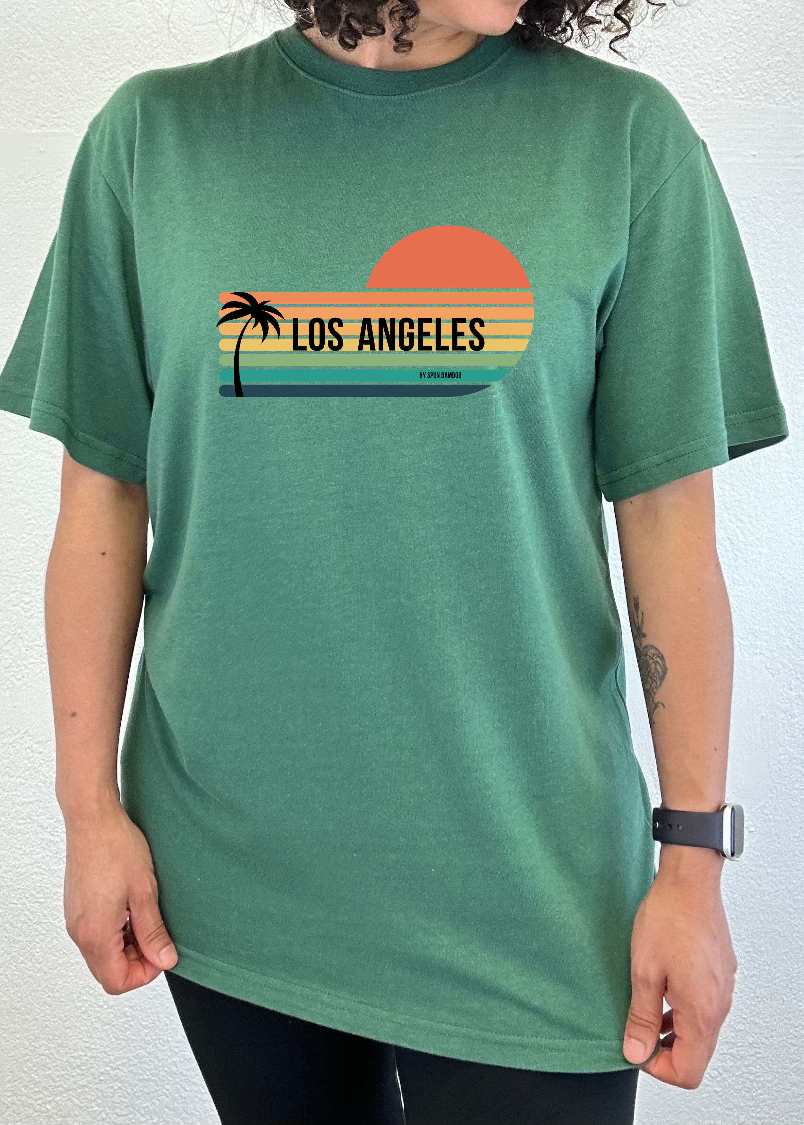 Los Angeles Spun Bamboo Unisex Bamboo Viscose/Organic Cotton Short Sleeve Graphic T-Shirt - The7Letter