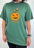 Halloween Pumpkin Unisex Bamboo Viscose/Organic Cotton Short Sleeve Graphic T-Shirt - The7Letter