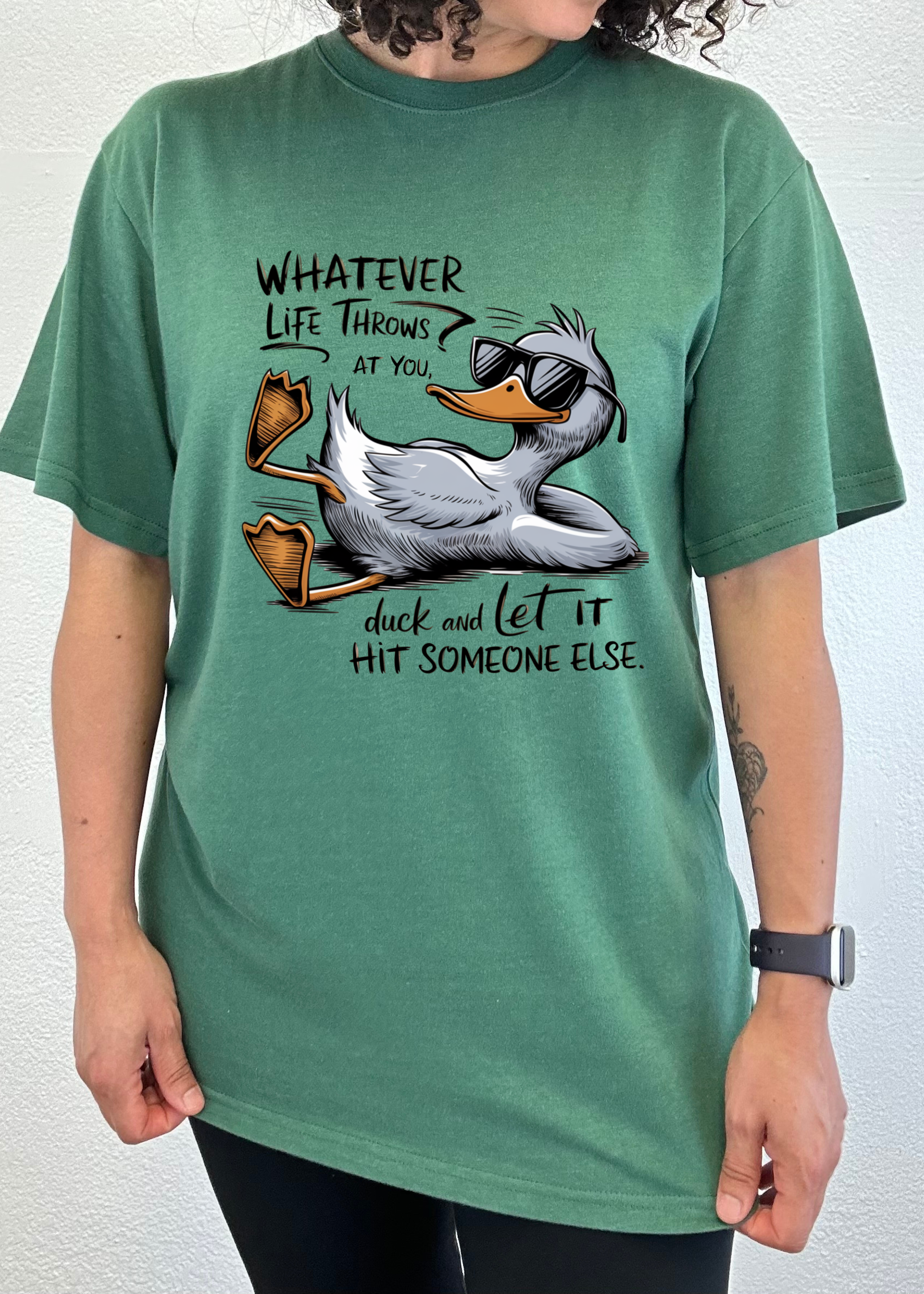 Whatever Life Throws at You Funny Unisex Bamboo/Cotton Graphic T-Shirt - The7Letter