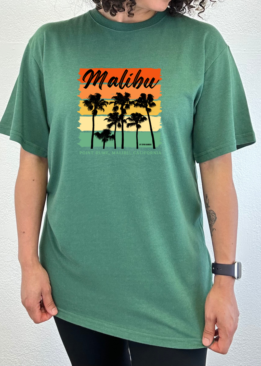 Malibu Unisex Bamboo Viscose/Organic Cotton Short Sleeve Graphic T-Shirt - The7Letter