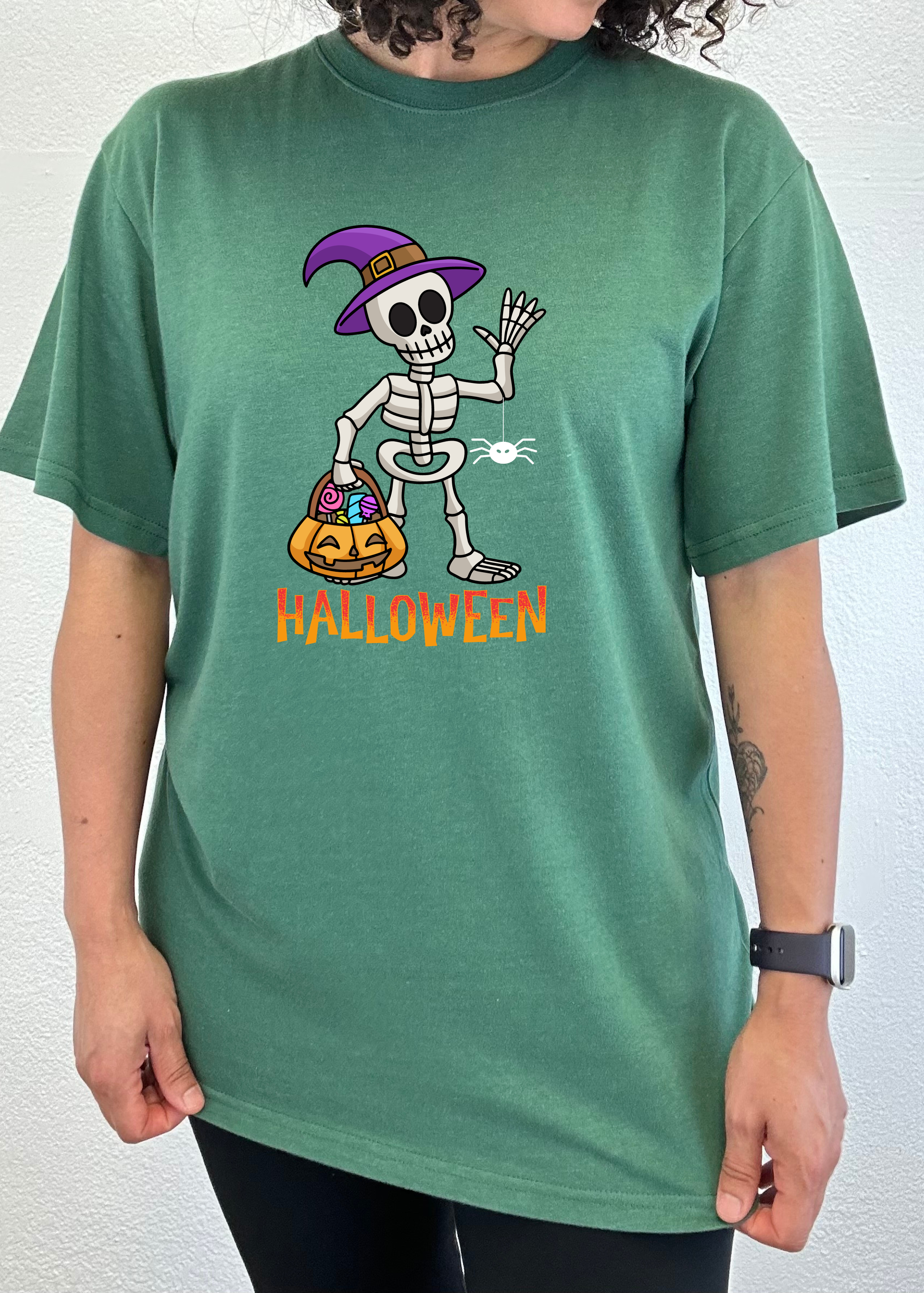Happy Halloween Unisex Bamboo Viscose/Organic Cotton Short Sleeve Graphic T-Shirt - The7Letter