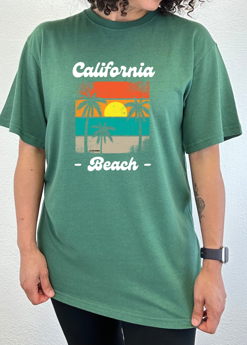 California Beach Unisex Bamboo Viscose/Organic Cotton Short Sleeve Graphic T-Shirt - The7Letter