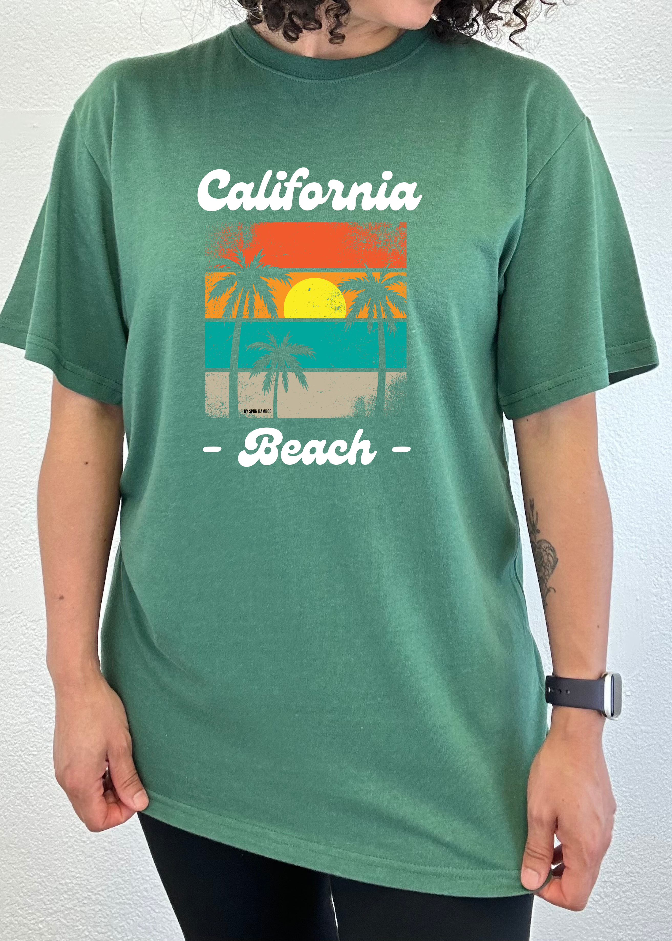 California Beach Unisex Bamboo Viscose/Organic Cotton Short Sleeve Graphic T-Shirt - The7Letter