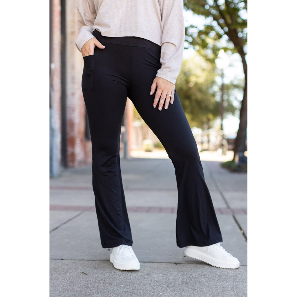Vanessa - Legging bootcut noir - 27