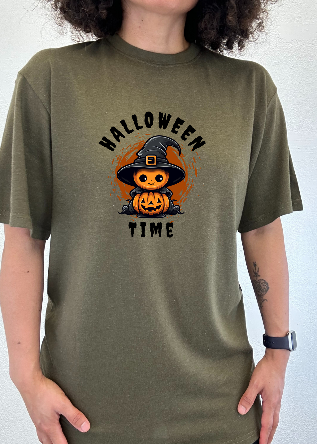 Halloween Time Unisex Bamboo Viscose/Organic Cotton Short Sleeve Graphic T-Shirt - The7Letter