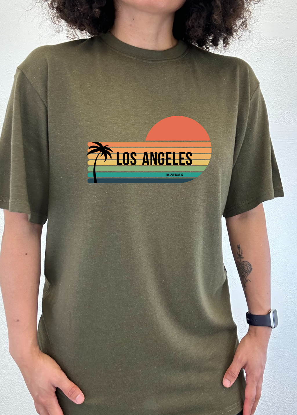 Los Angeles Spun Bamboo Unisex Bamboo Viscose/Organic Cotton Short Sleeve Graphic T-Shirt - The7Letter