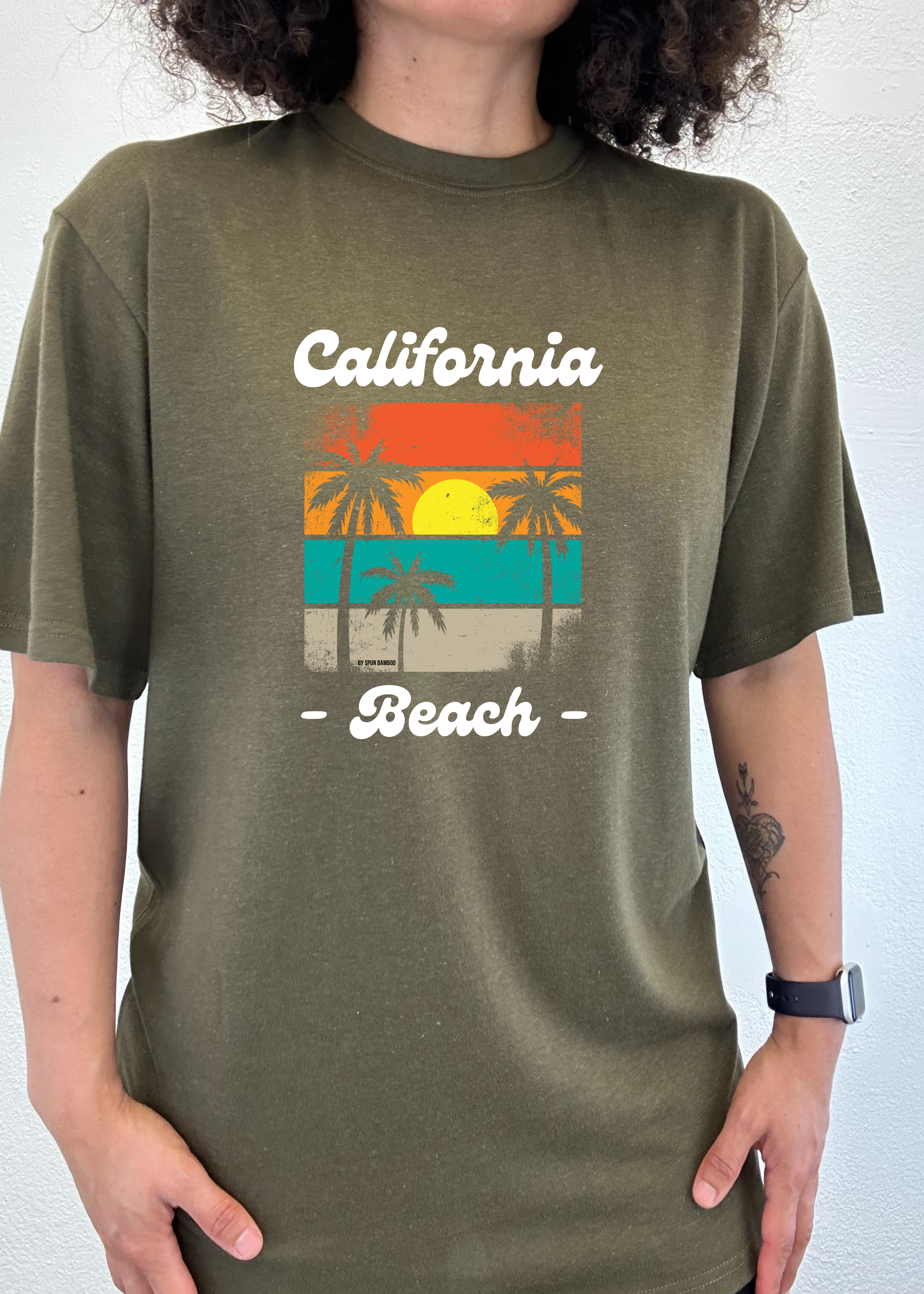 California Beach Unisex Bamboo Viscose/Organic Cotton Short Sleeve Graphic T-Shirt - The7Letter