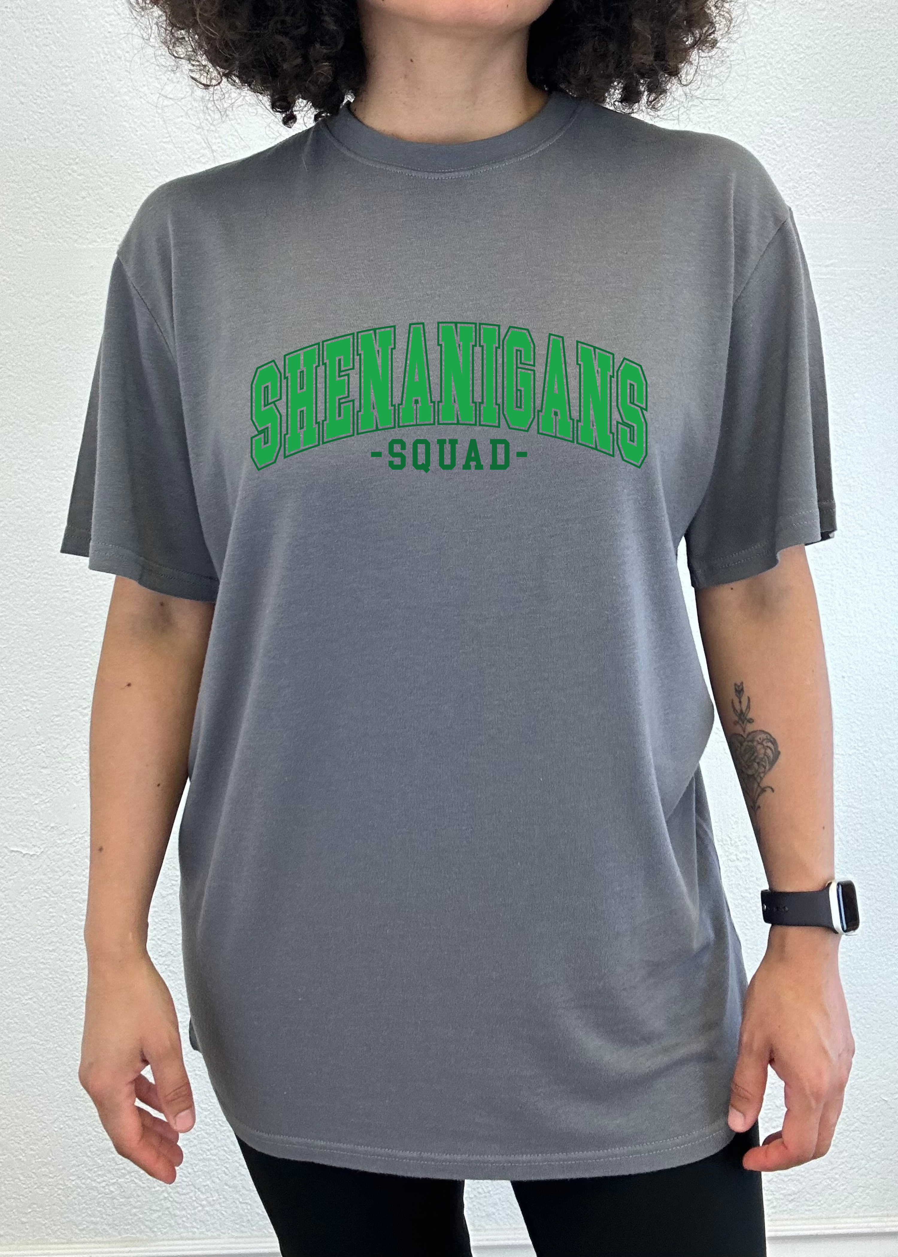 Shenanigans Squad Unisex Bamboo/Cotton Graphic T-Shirt - The7Letter