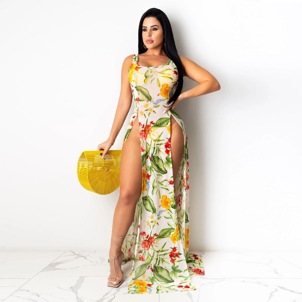 Plattform Sexy Sommer Super Elastischer Mehrfarbiger Netz-Strandrock