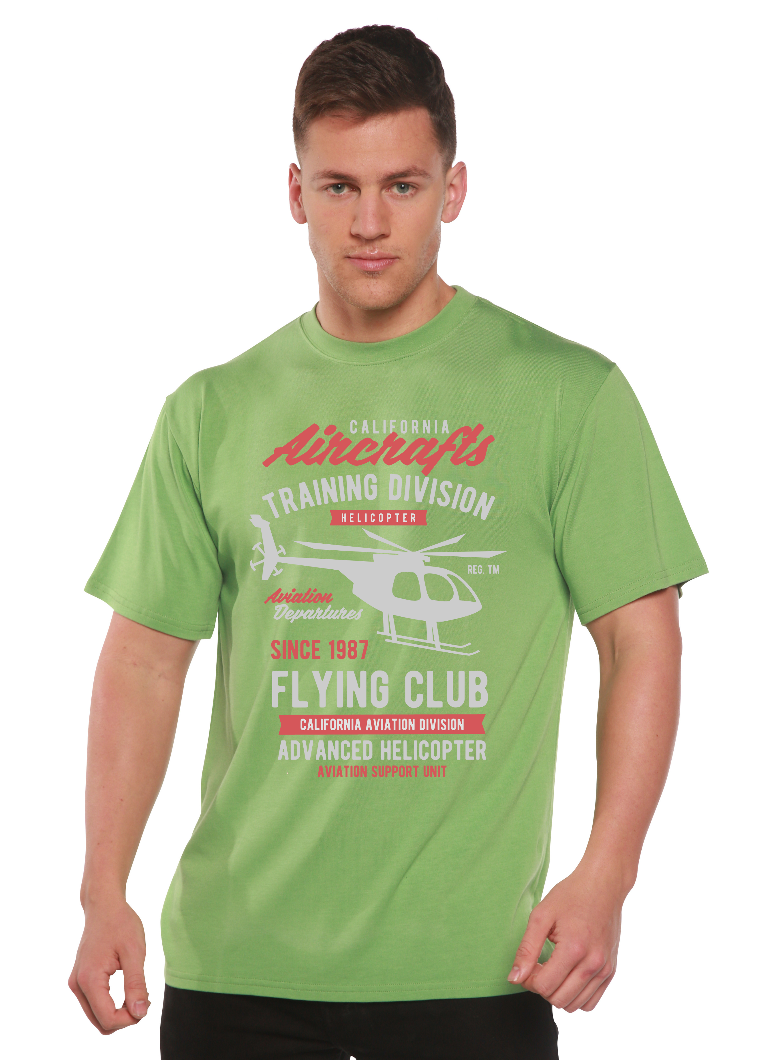 California Aircraft Men's Bamboo Viscose/Organic Cotton Short Sleeve Graphic T-Shirt - The7Letter