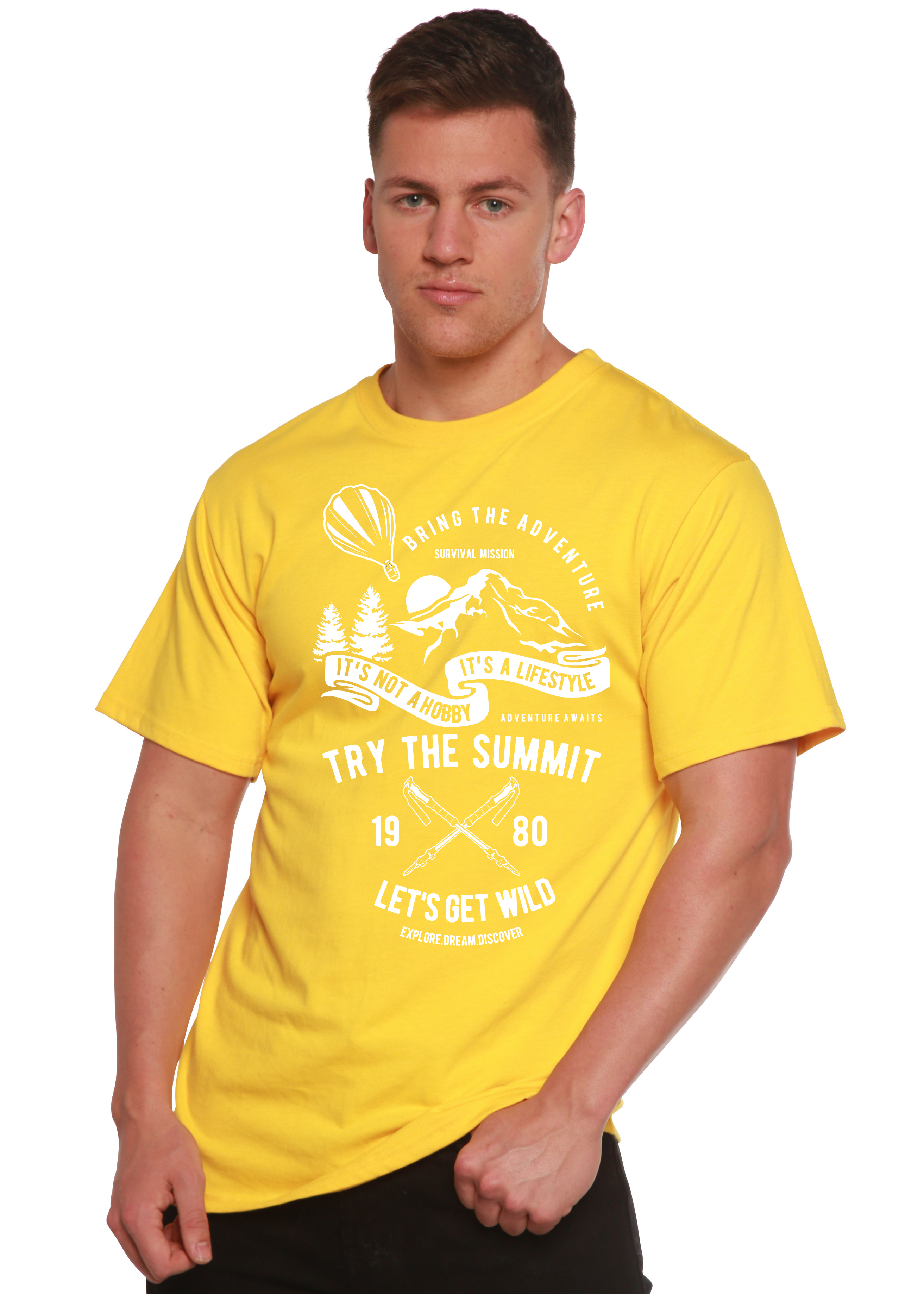 Try The Summit Spun Bamboo® Men's Bamboo Viscose/Organic Cotton Short Sleeve Graphic T-Shirt - The7Letter
