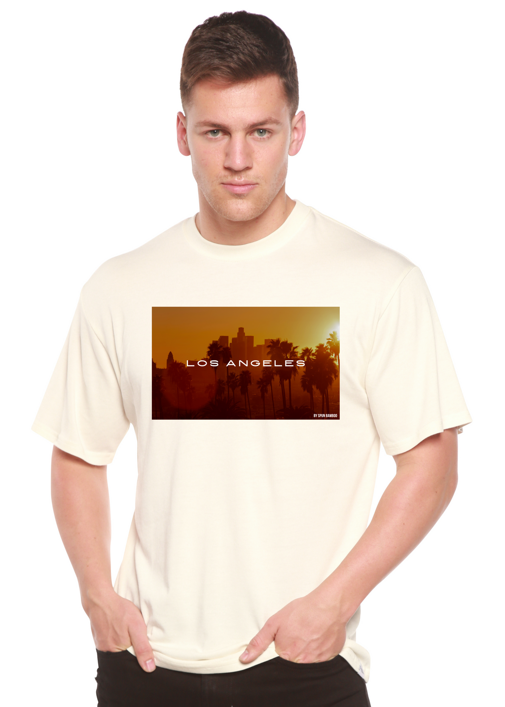 Los Angeles Unisex Bamboo Viscose/Organic Cotton Short Sleeve Graphic T-Shirt - The7Letter