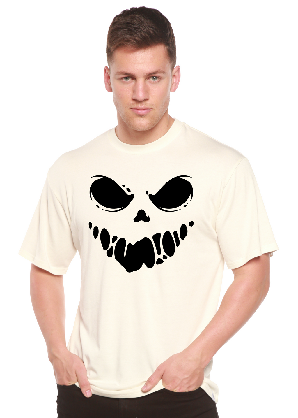 Halloween Boo Men's Bamboo Viscose/Organic Cotton Short Sleeve Graphic T-Shirt - The7Letter