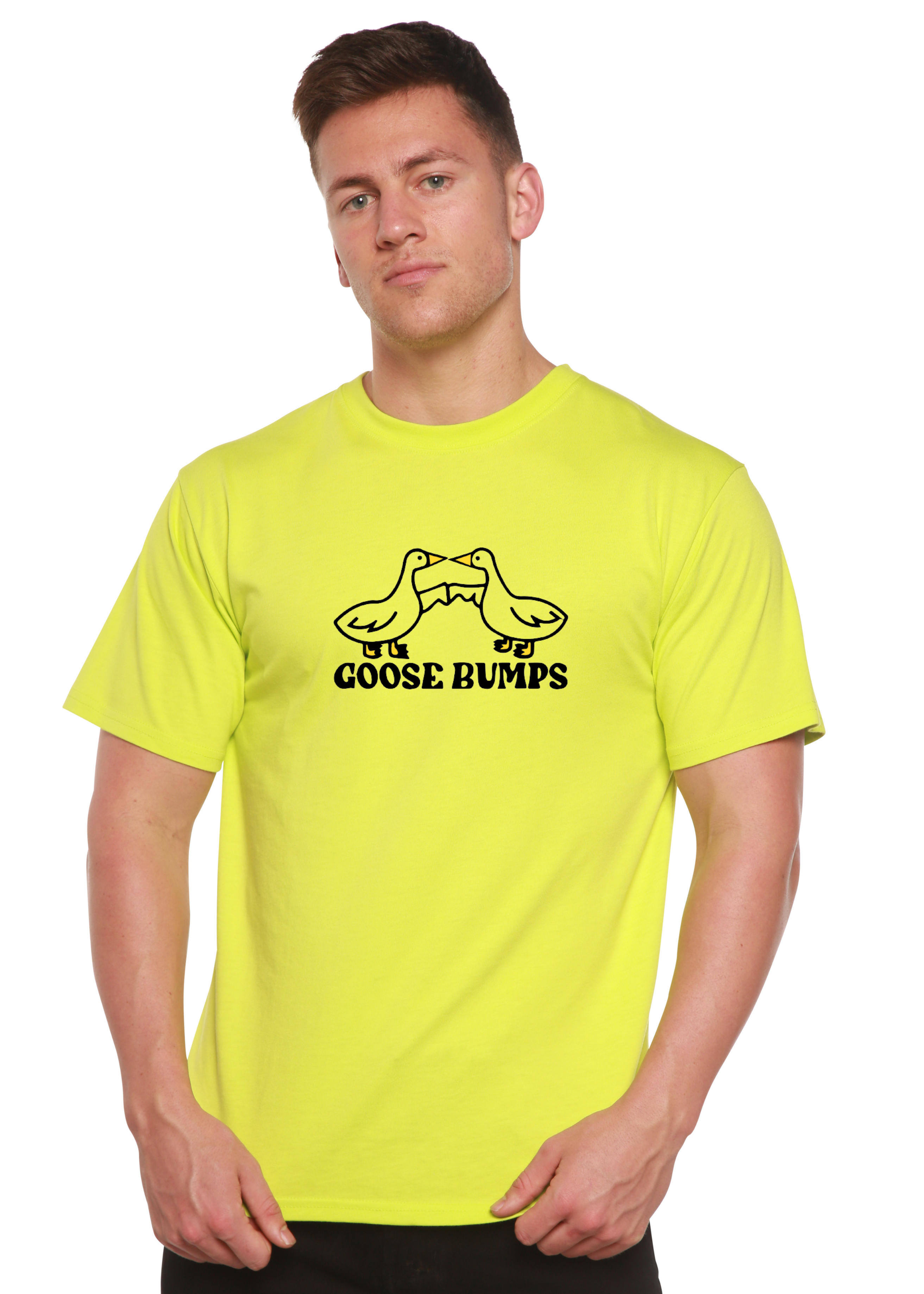 Goose Bumps Men's Bamboo Viscose/Organic Cotton Short Sleeve Graphic T-Shirt - The7Letter