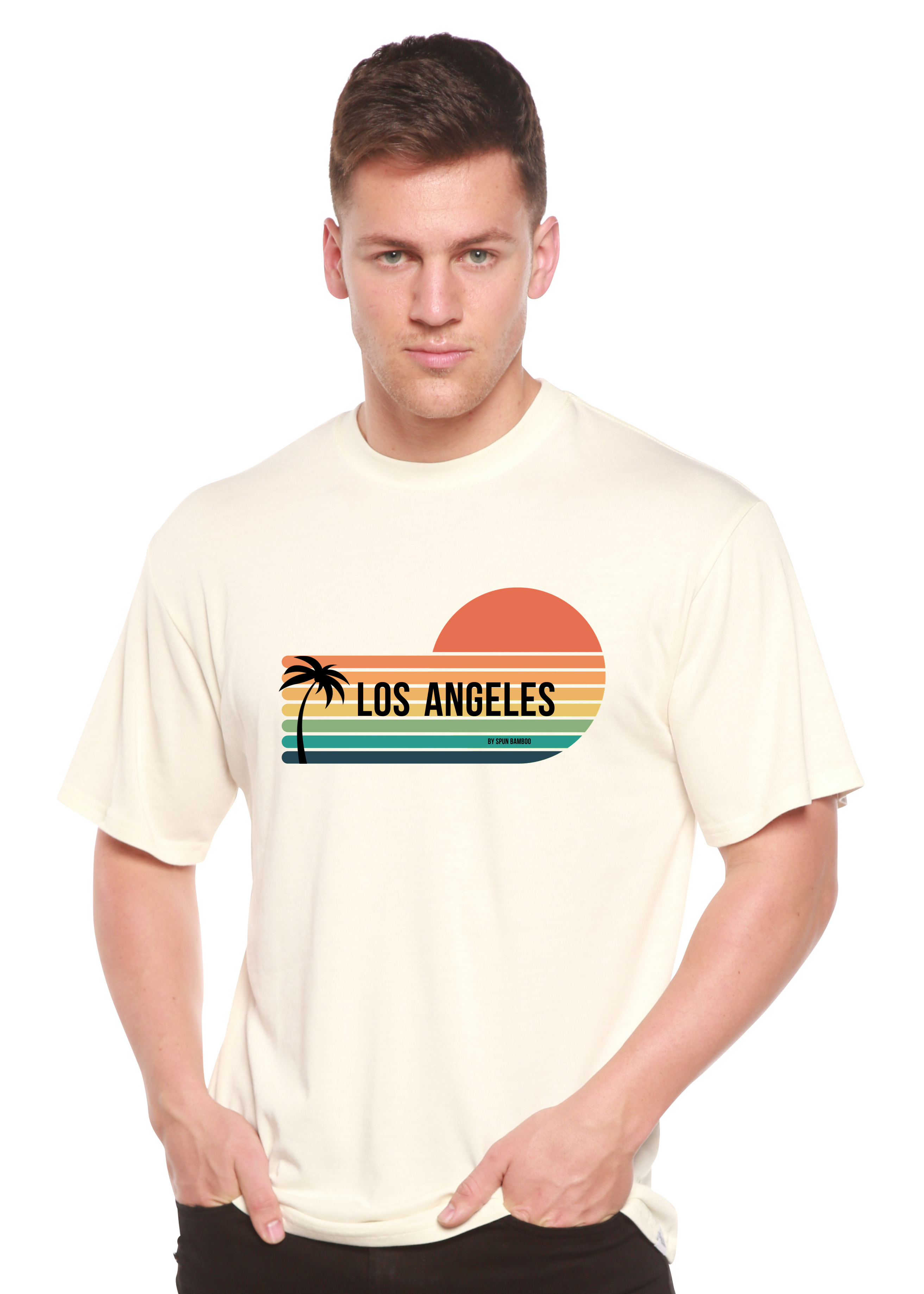 Los Angeles Spun Bamboo Unisex Bamboo Viscose/Organic Cotton Short Sleeve Graphic T-Shirt - The7Letter