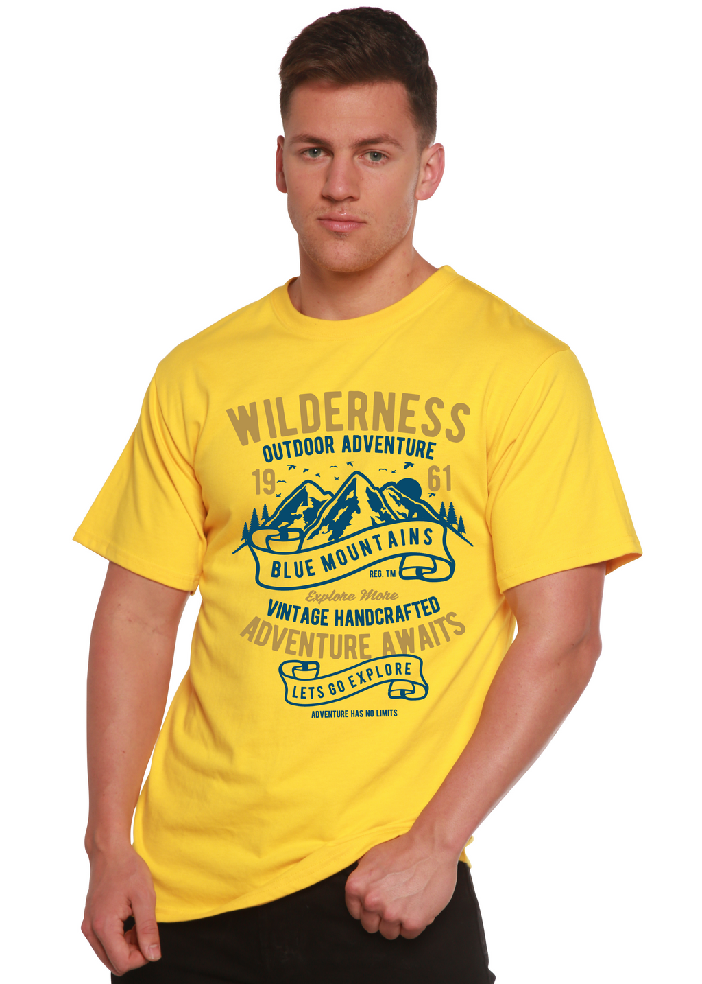 Wilderness Spun Bamboo® Men's Bamboo Viscose/Organic Cotton Short Sleeve Graphic T-Shirt - The7Letter