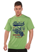 British Motorcycle Men's Bamboo Viscose/Organic Cotton Short Sleeve Graphic T-Shirt - The7Letter